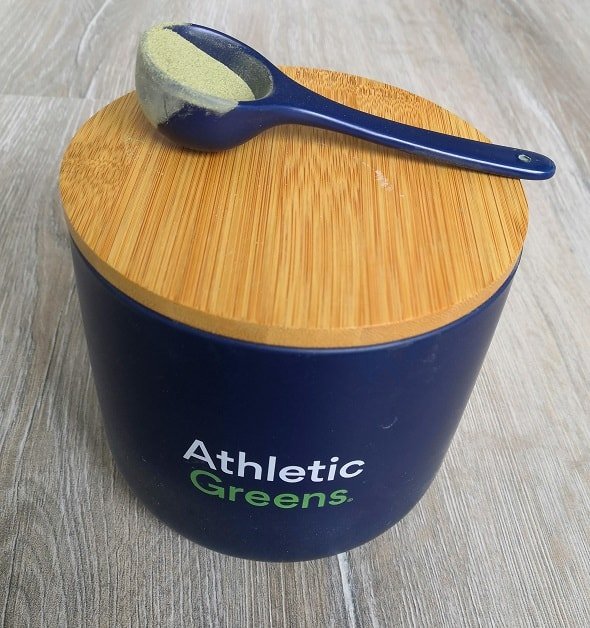 Athletic Greens Kit Ceramic Jar, Spoon & Shaker PLUS