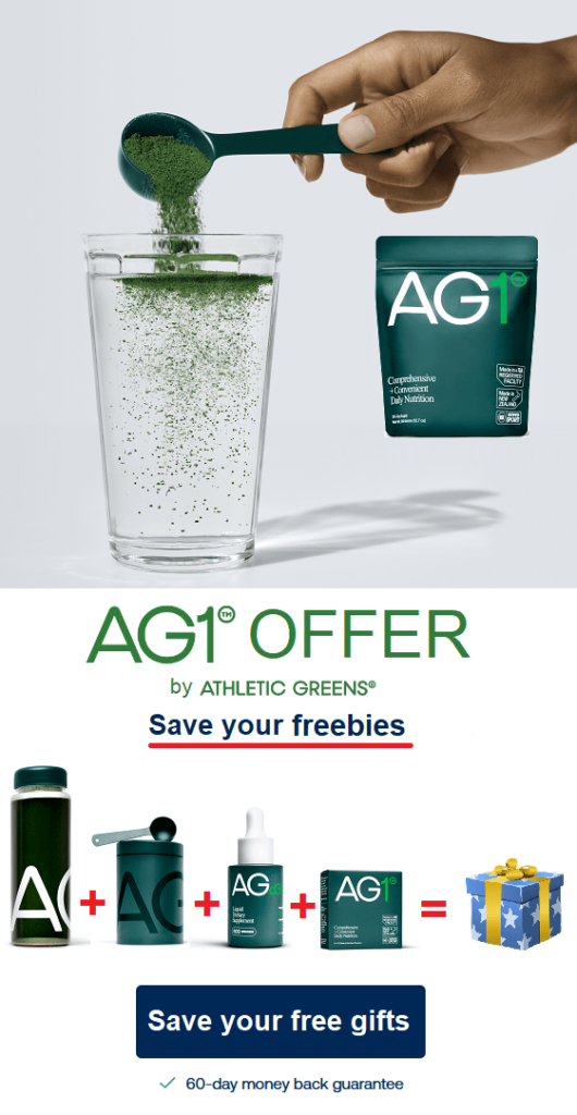 AG1 Offer November 2024 Vitamin D3K2, TravelPacks & Bottle for free