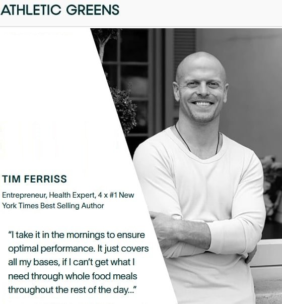 Athletic Greens Tim Ferriss AG1