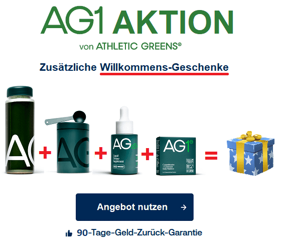 Ag1 athletic greens erstbesteller geschenke
