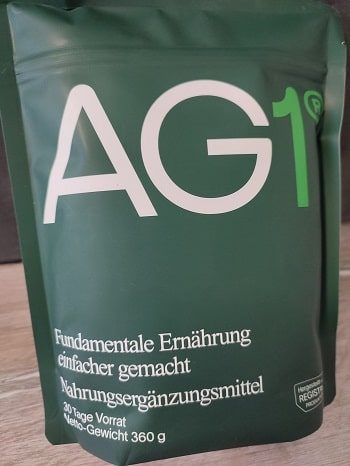Athletic Greens deutsche Verpackung AG1