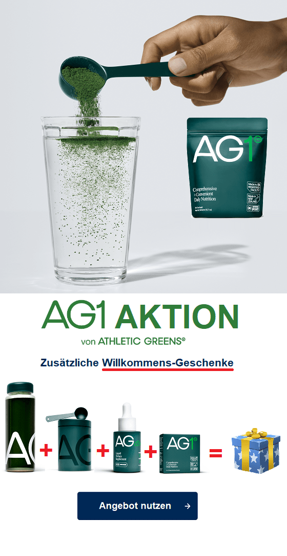 AG1 athletic greens erstbesteller willkommens geschenke