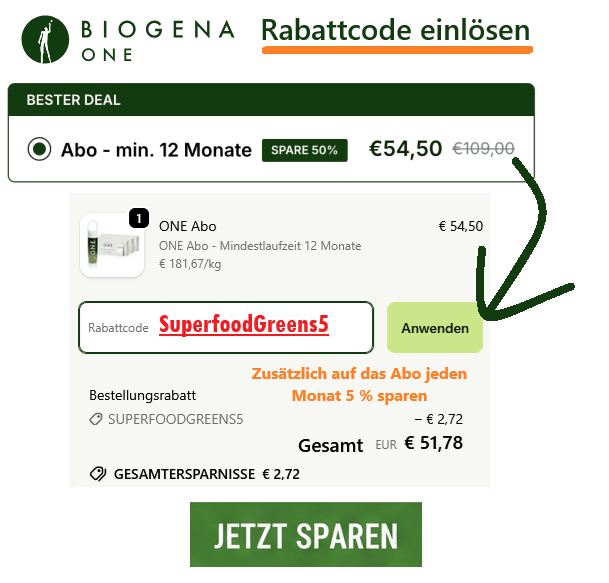 Biogena One Rabattcode